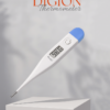 Digital thermometer with LCD display showing body temperature.